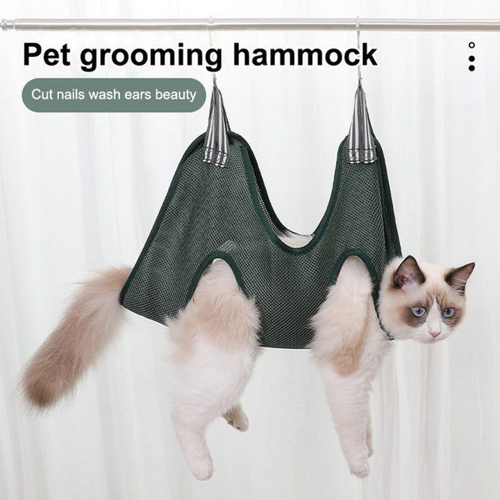 Transform Grooming into a Joyful Experience with Our Pet Grooming Hammock Harness