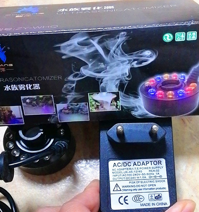 Fish Tank Atomizer installed in aquarium