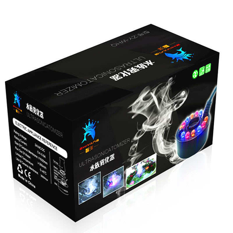 Fish Tank Atomizer installed in aquarium