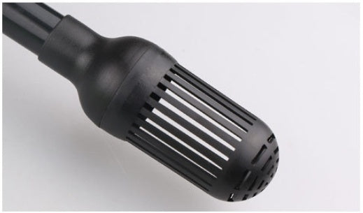 Fish Tank Filter Barrel Water Rain Shower Pipe installed in aquarium