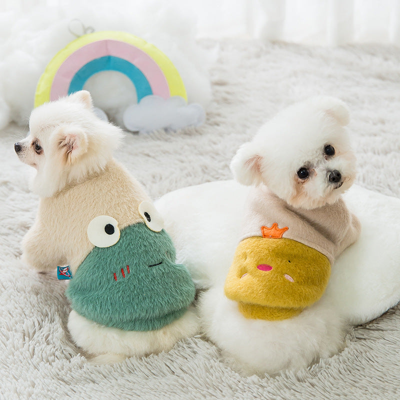 Cartoon warm pet sweater