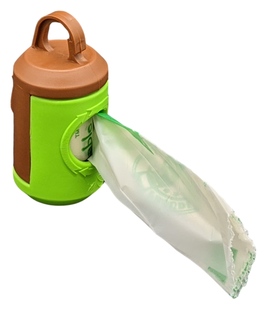 beyondGREEN Dog Poop Bag Leash Dispenser – Clip-On Holder Fits Standard Rolls – Durable & Portable