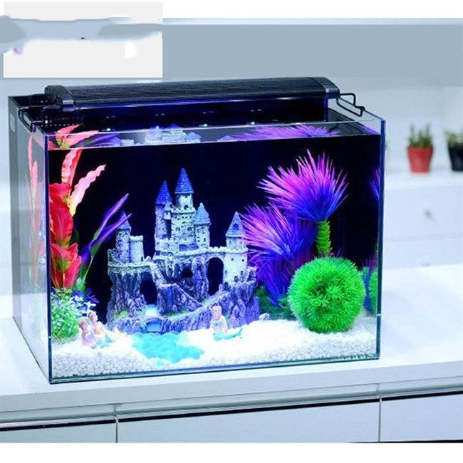 Fish Tank Decoration Resin Aquarium Water Tank front view