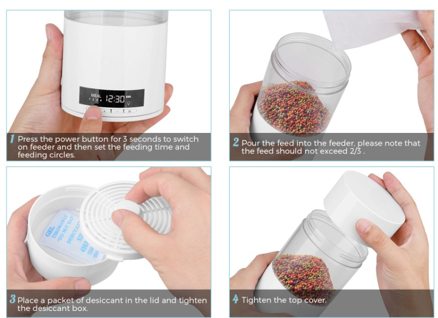 Aquarium Fish Tank Automatic Feeder adjustable feeding