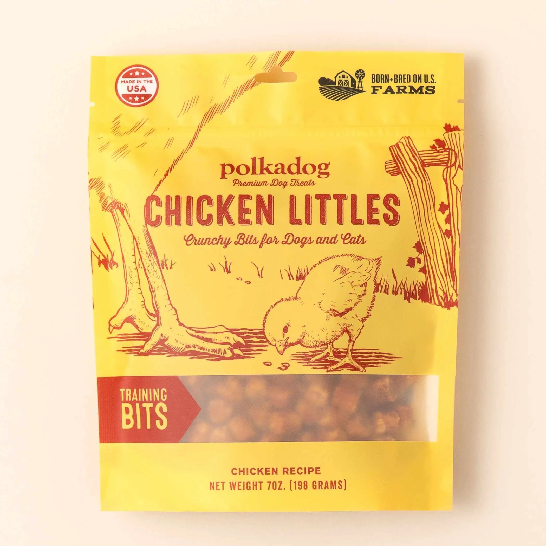 Polkadog Chicken Littles Training Bits – Crunchy Dog & Cat Treats (USA Made)