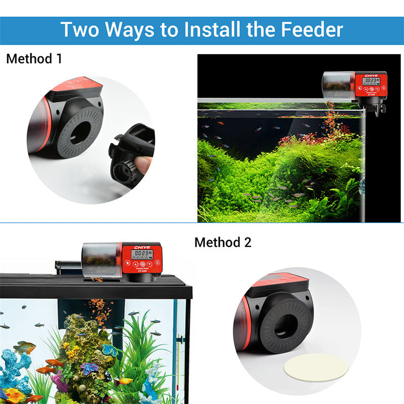 Intelligent Timing Automatic Fish Tank Feeder adjustable feeding