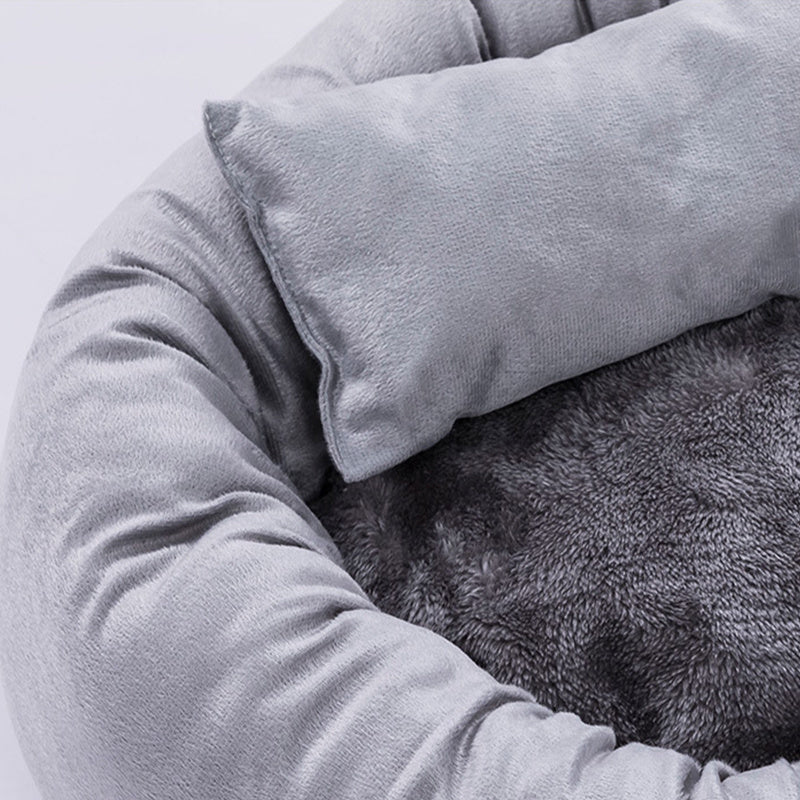 Round Short Plush Pillow