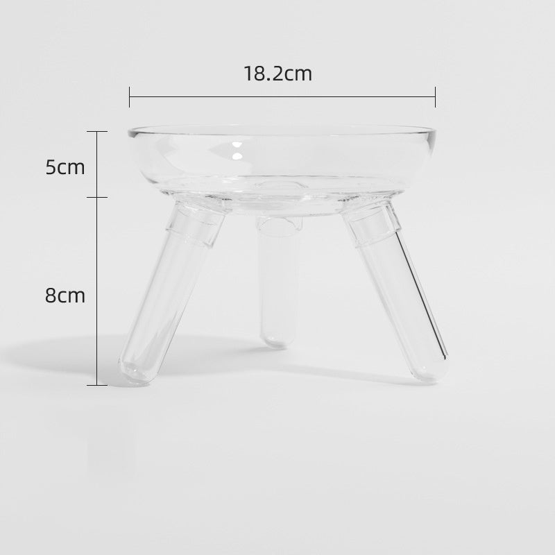 Pet Anti-knock Feeder Transparent Bowl