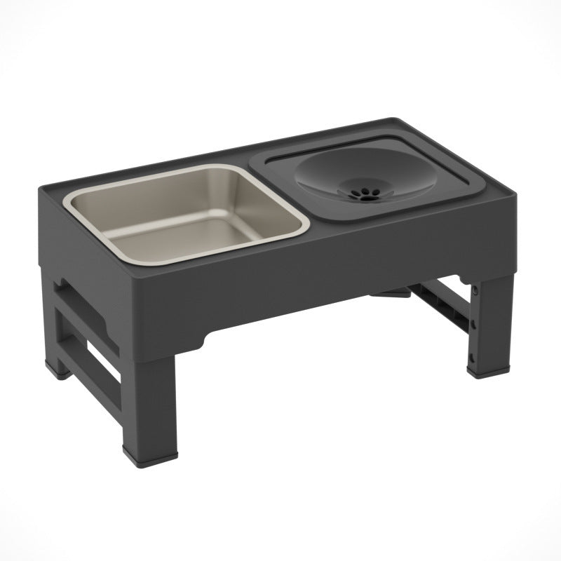 Dog Double Bowls Stainless Feeding Stand