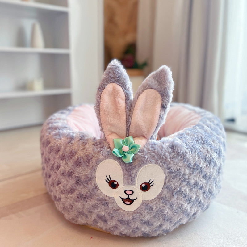 Universal Autumn And Winter Plush Round Bed