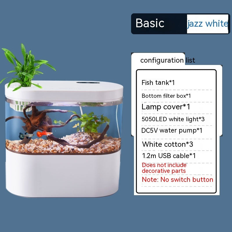 Aquarium Ecological Landscape Water Fish Tank with fish
