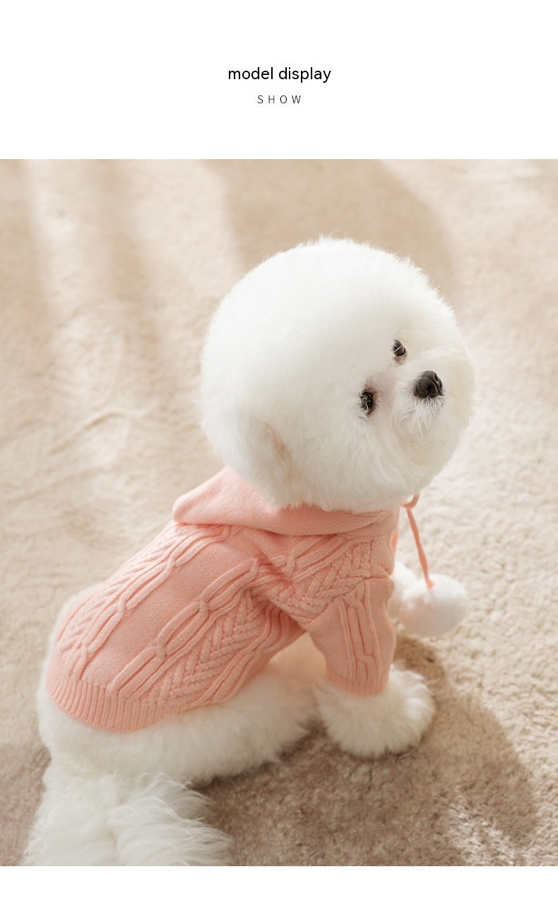 Cat Fur Ball Sweater Pet Clothes side view