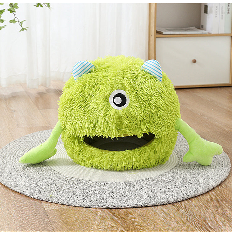 Washable Fluffy Round Pet Bed
