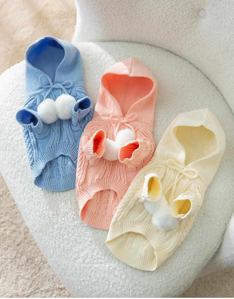 Cat Fur Ball Sweater Pet Clothes front view