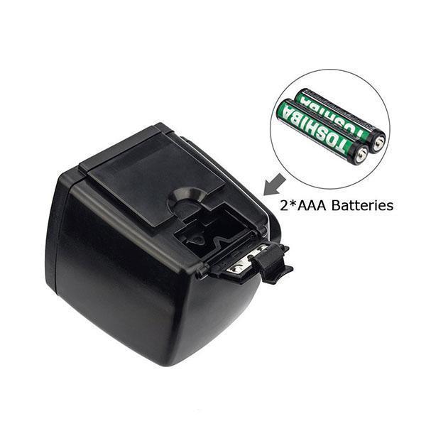 Digital Automatic Aquarium Fish Feeder battery compartment showing space for 2 AAA batteries.