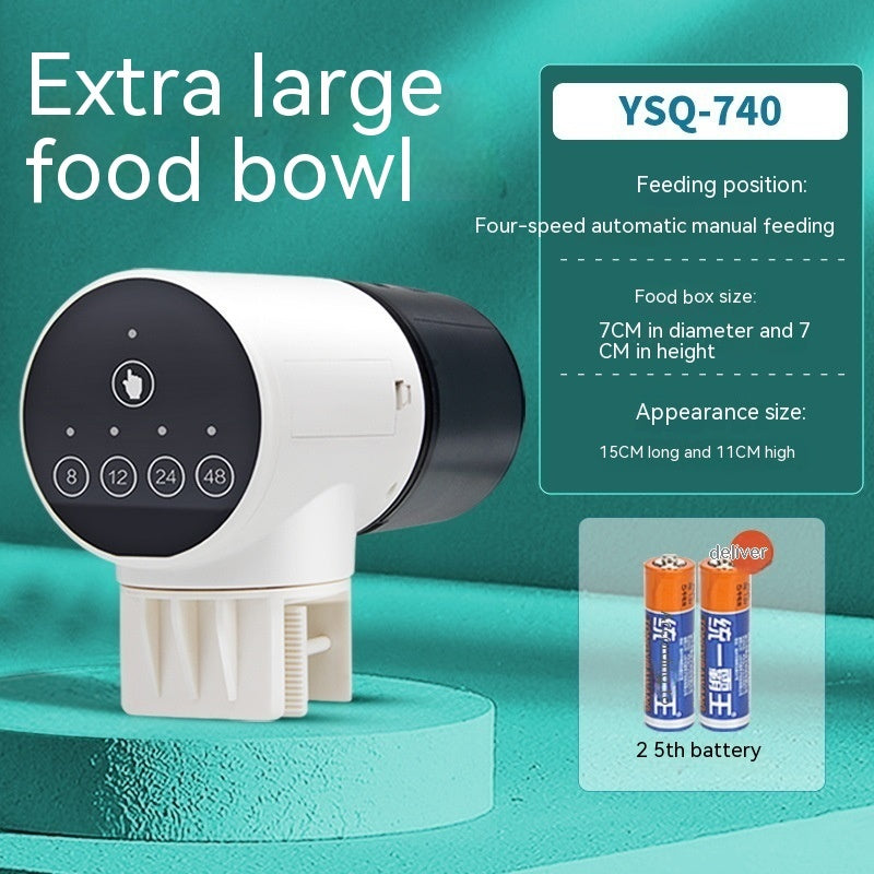  Feeder Fish Tank Intelligent Timing installed in aquarium