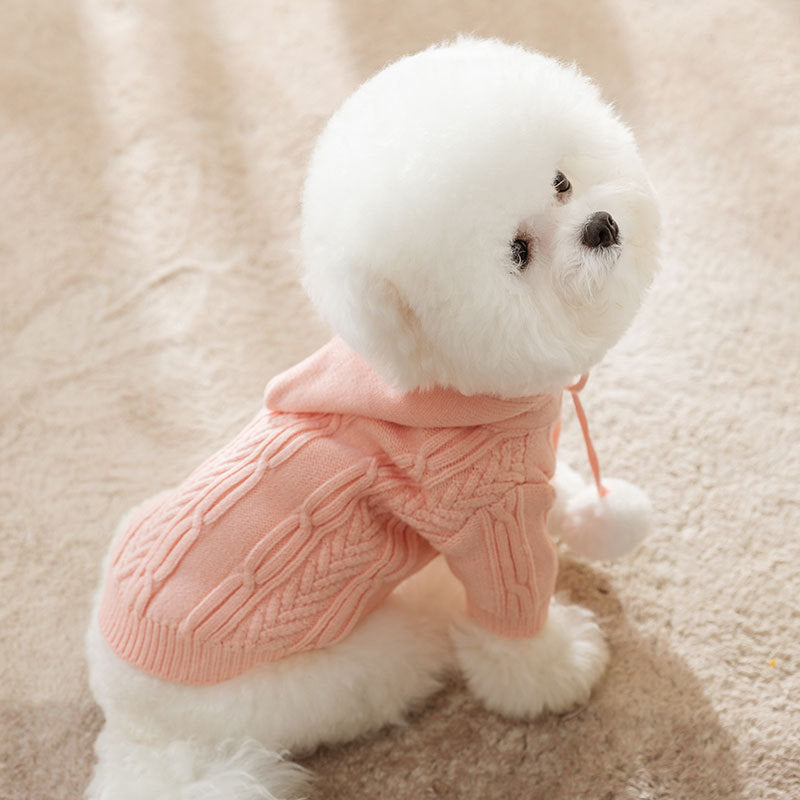 Cat Fur Ball Sweater Pet Clothes fashionable look