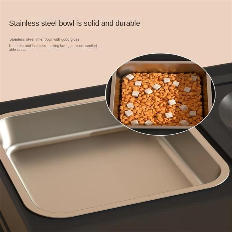 Dog Double Bowls Stainless Feeding Stand
