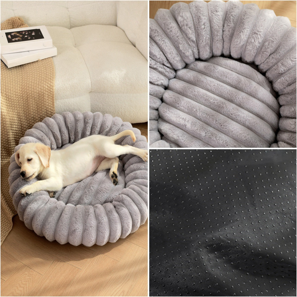 High Weight Plush Round Pet Bed