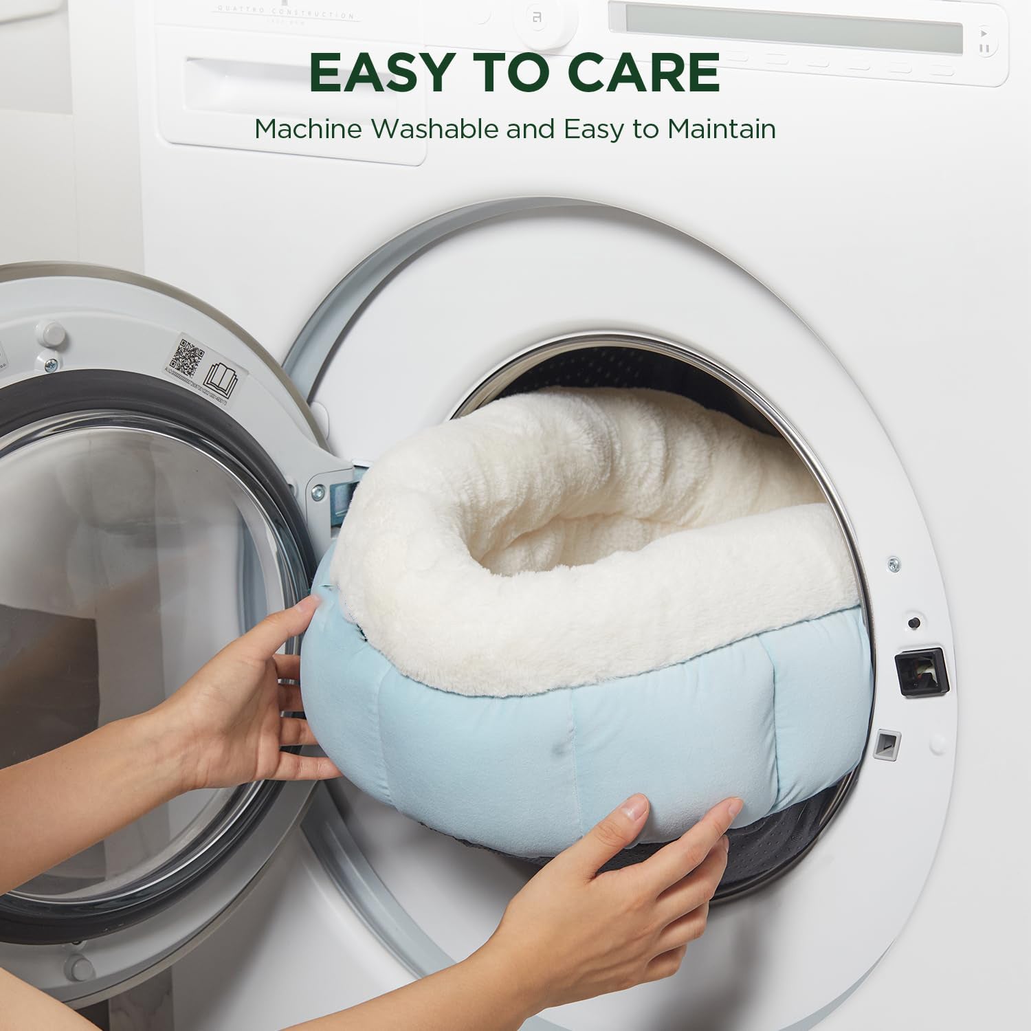 Round Washable Pet Bed