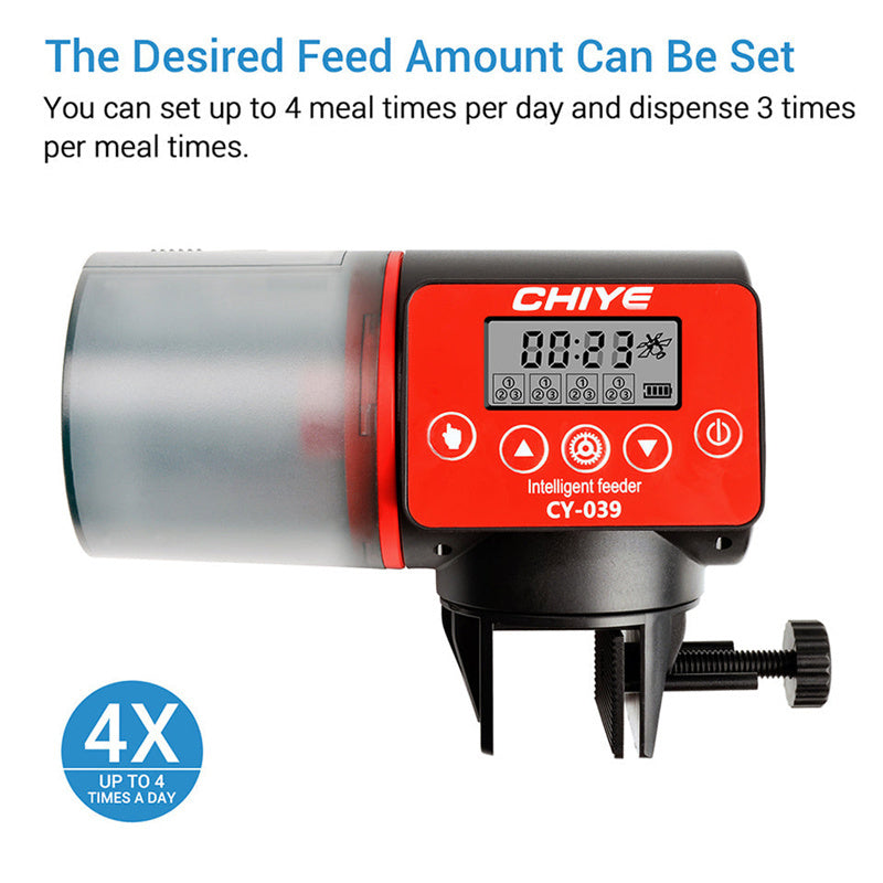 Intelligent Timing Automatic Fish Tank Feeder adjustable feeding