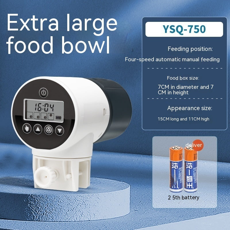  Feeder Fish Tank Intelligent Timing installed in aquarium