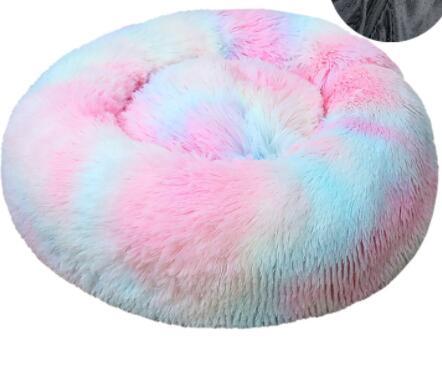 Soft Thick Cotton Plush Round Pet Bed