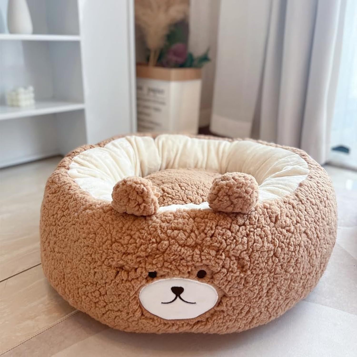 Universal Autumn And Winter Plush Round Bed