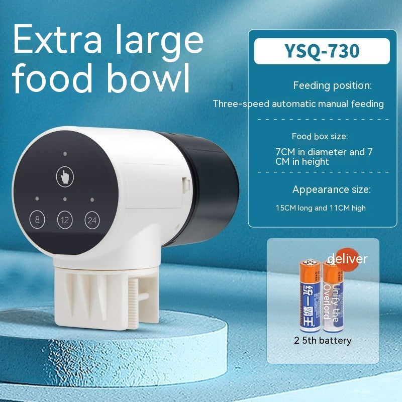  Feeder Fish Tank Intelligent Timing installed in aquarium