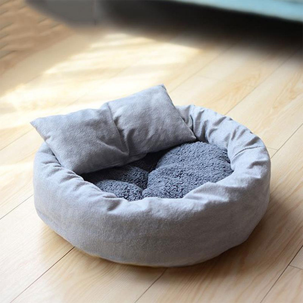 Round Short Plush Pillow