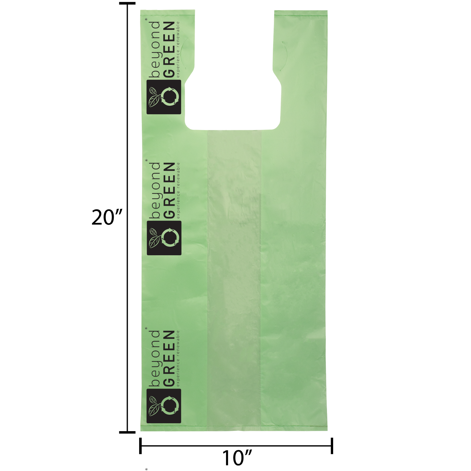 beyondGREEN Cat Litter Bags with Handles – Made in USA, Leak-Resistant & Easy-Tie