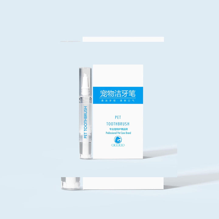 Pet toothbrush pen for dogs with packaging